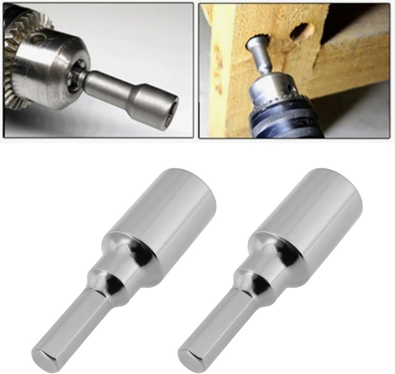 Briny River 2Pcs 4mm to 6.35mm(1/4") Magnetic Hex Bit for Manual Electric Screwdriver Converter - Image 3
